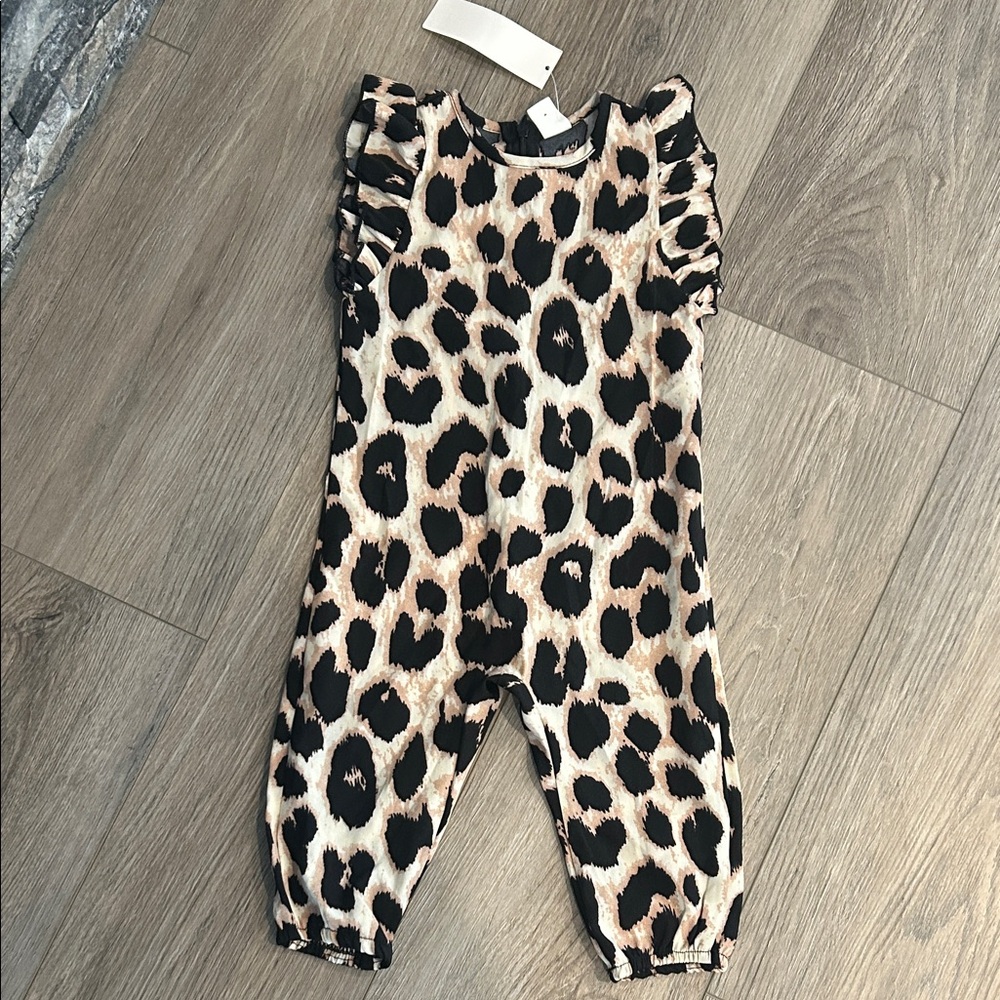 NWT SHEIN Animal Print‎ Jumpsuit Size 9-12 months